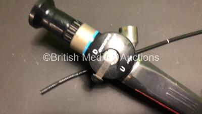 Olympus LF-GP Laryngoscope in Case - Engineer's Report : Optical System - No Fault Found, Angulation - No Fault Found, Insertion Tube - Slightly Worn, Light Transmission - No Fault Found, Channels - No Fault Found, Leak Check - No Fault Found *1413835* - 3