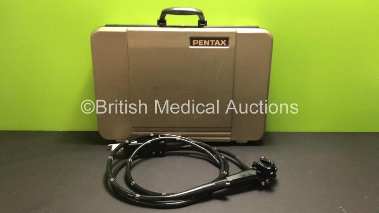 Pentax EC-3840L Video Colonoscope in Case - Engineer's Report : Optical System - Unable to Check, Angulation - No Fault Found, Insertion Tube - No Fault Found, Light Transmission - No Fault Found, Channels - No Fault Found, Leak Check - No Fault Found, Ot