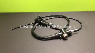 Olympus GIF-Q230 Video Gastroscope in Case - Engineer's Report : Optical System - No Fault Found, Angulation - No Fault Found, Insertion Tube - Minor Indents, Light Transmission - No Fault Found, Channels - Biopsy Dial Totally Blocked at Top End, Leak Che - 2