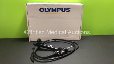 Olympus GIF-XK200 Video Gastroscope in Case - Engineer's Report : Optical System - No Fault Found, Angulation - Not Reaching Specification, To Be Adjusted, Insertion Tube - No Fault Found, Light Transmission - No Fault Found, Channels - No Fault Found, Le