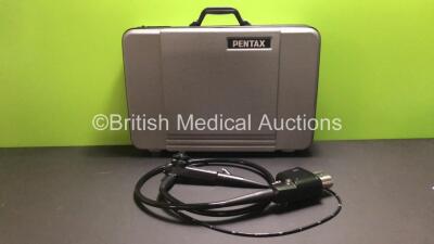 Pentax EG-1870K Video Gastroscope in Case - Engineer's Report : Optical System - No Fault Found, Angulation - No Fault Found, Insertion Tube - Coating Perishing, Light Transmission - No Fault Found, Channels - No Fault Found, Leak Check - Leaking Insertio