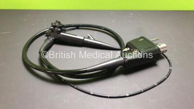 Pentax EG-1870K Video Gastroscope in Case - Engineer's Report : Optical System - No Fault Found, Angulation - No Fault Found, Insertion Tube - Coating Perishing, Light Transmission - No Fault Found, Channels - No Fault Found, Leak Check - Leaking Insertio - 2