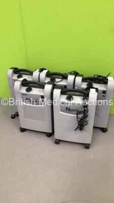 5 x Nidek Medical Nuvo Lite 3 Mark 5 Oxygen Concentrators (All Power Up) * Stock Photo Taken * - 2