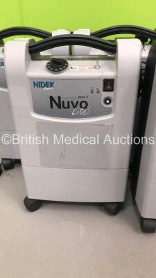 5 x Nidek Medical Nuvo Lite 3 Mark 5 Oxygen Concentrators (All Power Up) * Stock Photo Taken * - 3