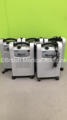 5 x Nidek Medical Nuvo Lite 3 Mark 5 Oxygen Concentrators (All Power Up) * Stock Photo Taken *