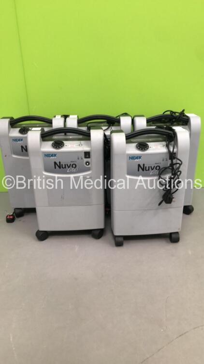 5 x Nidek Medical Nuvo Lite 3 Mark 5 Oxygen Concentrators (All Power Up) * Stock Photo Taken *