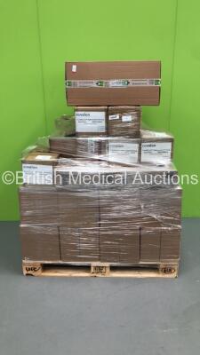 Large Pallet of Mixed Consumables Including Approx 24 x Boxes of Clinell Antimicrobial Hand Wipes * 800 x Per Box * and Covalent Cover Wound Hydrocolloid Dressings * On Pallet *