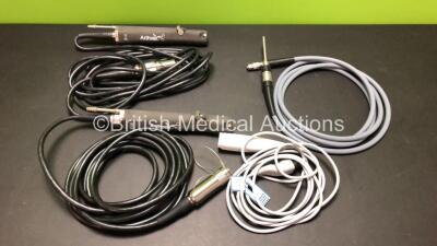 Job Lot Including 2 x Arthrex AR-8330F Handpieces , 1 x Cuda EC-GYU35U090-CR Light Cable, and 1 x Mitek Cable