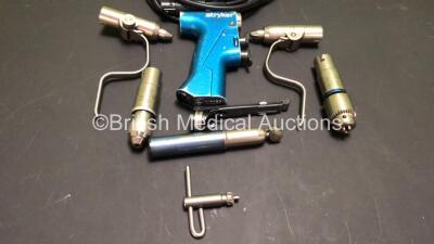 Stryker RemB Drill Set Including 1 x Stryker RemB 6400-099-000 Universal Driver Handpiece, 1 x Stryker RemB 6400-034-000 Handswitch Attachment, 1 x Stryker 4100-110-000 AO Small Drill Attachment, 1 x Stryker 4100-126-000 Pin Collet Attachment, 1 x Stryker - 2