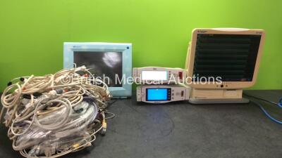 Mixed Lot Including 2 x Masimo Radical 7 Signal Extraction Pulse CO-Oximeters (Both Power Up) 1 x Fukuda Denshi DS-7680 Patient Monitor (Powers Up) 1 x Spacelabs Medical 91370 Patient Monitor (Powers Up)