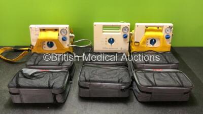 Mixed Lot Including 3 x Laerdal Premier Suction Units and 6 x EZ-IO Carry Bags