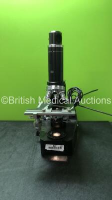Gillett & Sibert GS Microscope with 1 x X5 Optic, 1 x X40 Optic, 1 x X10 Optic and 1 x X20 Optic (Powers Up)