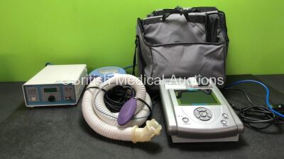 Mixed Lot Including 1 x K MAR 5100 IVF Ultra Quiet Vacuum Pump (Powers Up) 1 x Bair Paws Patient Warming System (Powers Up) 1 x Cubescan BioCon 500 Bladder Scanner In Carry Bag (Untested Due to Missing Power Supply)