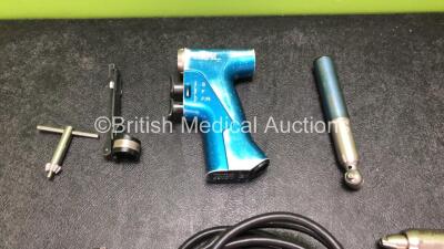 Stryker RemB Set Including 1 x Stryker RemB Universal Driver, 1 x Stryker 5100-004-000 Rem Handpiece TPS Cord, 1 x Stryker 4100-126-000 Pin Collect, 1 x Stryker 4100-062-000 Wire Collect, 1 x Stryker 6400-034-000 Electric Sagittal Saw, 1 x Stryker 4100-13 - 2