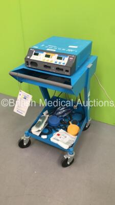 Valleylab Force FX-8CS Electrosurgical/Diathermy Unit on Stand with 1 x Dual Footswitch,1 x Bipolar Dome Footswitch,2 x Handpieces and Electrodes (Powers Up) * SN SF8D01863A * * Mfd 2008 * - 6