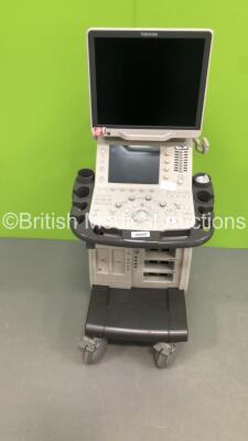 Toshiba Aplio 400 Flat Screen Ultrasound Scanner Model TUS-A400 (Hard Drive Removed) * SN WAB1582163 * * Mfd August 2015 *