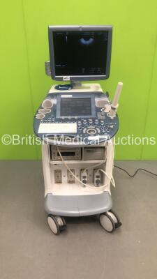 GE Voluson E6 Flat Screen Ultrasound Scanner Software Version EC200 with 2 x Transducers/Probes (1 x C1-5-D * Mfd Oct 2013 * and 1 x RIC5-9-D * Mfd Dec 2015 *),Sony DVD Recorder DV0-1000MD and Sony Digital Graphic Printer UP-D897 (Powers Up-See Photos for