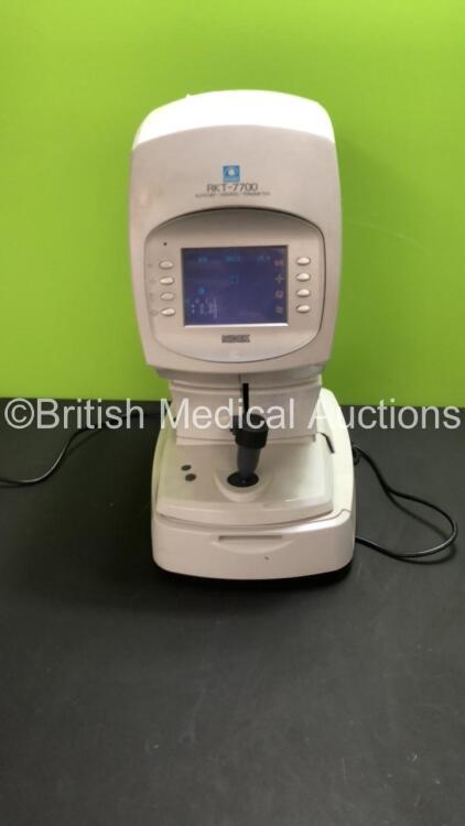 Nidek RKT-7700 Auto Ref. / Kerato / Tonometer *Mfd - 2005* (Powers Up, Loose Casing)