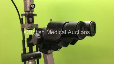 Keeler H Series Ref 3020H Slit Lamp with 2 x 12.5x Eyepieces (Unable to Test Due to No Power Supply) - 8