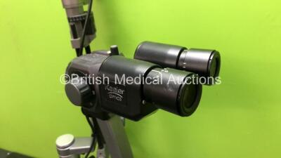 Keeler 40H Ref 3020-P-5056 Slit Lamp with 2 x 12.5x Eyepieces (Unable to Test Due to No Power Supply) - 3