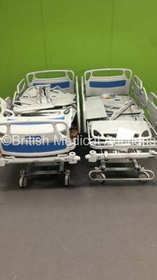 2 x Hill Rom Electric Hospital Beds with Assorted Spare Parts * Missing Wheel Plastic Trims *