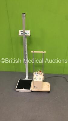 1 x Therapy Equipment Ltd Suction Unit and 1 x Marsden Standing Weighing Scales (Powers Up)