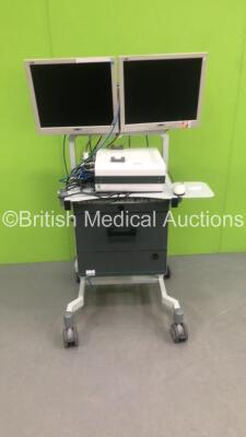 Medisoft Trolley with Medisoft Cardio-Respiratory Instrumentation Unit,Monitors and Accessories (Hard Drive Removed) *IR356*