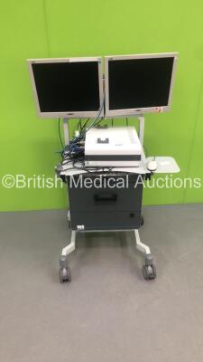 Medisoft Trolley with Medisoft Cardio-Respiratory Instrumentation Unit,Monitors and Accessories (Hard Drive Removed) *IR356* - 2