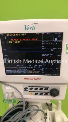 Medrad Veris MRI Safe MR Monitoring System Rev 3.2 with 2 x Monitors,Power Supply Module and Medrad Certo Wireless Network (Powers Up) * SN 053124 * - 3