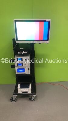 Stryker Stack System Including Stryker VisionPro LED Display,Stryker L9000 LED Light Source Unit,Stryker 1288 HD Camera Control Unit,Stryker SDC3 HD Information Management System and Stryker SDP1000 Digital Color Printer (Powers Up) *IR361*