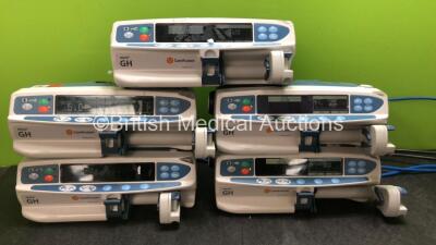 5 x Carefusion Alaris GH Syringe Pumps (4 Power Up, 1 No Power)