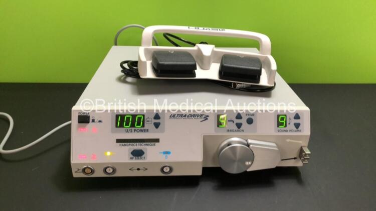 Biomet Ultra-Drive 3 Ultrasonic Revision System with Footswitch (Powers Up with Fault Light - See Photo) *10003*