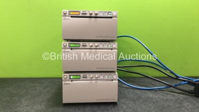 3 x Sony UP-897MD Video Graphic Printers (All Power Up) *SN 53175, 128493, 52878*