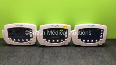 3 x Welch Allyn 53N00 Patient Monitors (All Power Up) *SN JA112190, JA113119, JA112185*