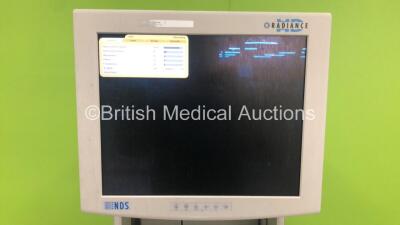 Smith and Nephew Stack Trolley with NDS Radiance Monitor, Storz 201315 20 Xenon Nova Light Source (Powers Up) *S/N 510439* - 2