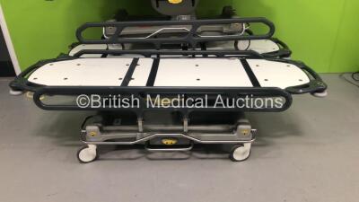 3 x Anetic Aid QA3 Hydraulic Patient Trolleys with 1 x Mattress (Hydraulics Tested Working) - 2