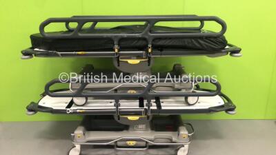 3 x Anetic Aid QA3 Hydraulic Patient Trolleys with 1 x Mattress (Hydraulics Tested Working) - 3