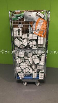 Mixed Cage Including KN95 Face Masks, Ambulance Uniforms and Creightons Pure Touch Hand Hygiene Gel (Cage Not Included)