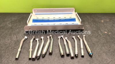12 x Dental Drill Attachments with Tray
