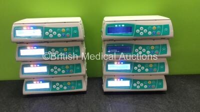 8 x B Braun Infusomat Space Infusion Pumps (All Power Up) *SN 252703, 251817, 251644, 293405, 252692, 251764, 252607, 251766*