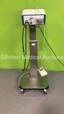 Aesculap ELAN-E Surgical Unit Model GA 855 DBP on Stand with Type GA 188 Footswitch (Powers Up)