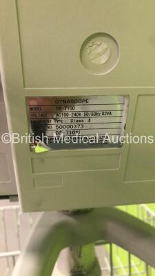 Dynascope DS 7100 Patient Monitor on Stand (Powers Up - Touch Screen Not Working) - 4