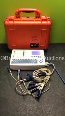 Schiller AT-101 EKG Machine with 1 x 10 Lead ECG Lead in PELI 1450 Transport Case (Powers Up)