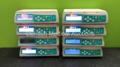 8 x B Braun Infusomat Space Infusion Pumps (7 Power Up, 1 No Power) *SN 251580, 251648, 251635, 293529, 251304, 252603, 251645, 252697*