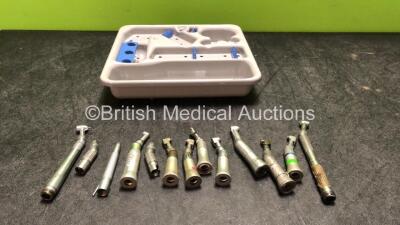 10 x Dental Drill Attachments with Tray