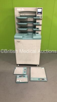 Philips PCR Eleva Corado CR Reader Model CR-IR 362 Version 2.5 *Mfd 03/2005* with 5 x Cassettes (Powers Up ) *S/N 56321708*