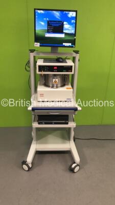 Faxitron X-Ray Corporation Digital Biopsy System Model DX-50 on Faxitron Stand with Monitor and CPU (Powers Up with Key and Error-See Photos-Key Included) * SN 2324A0386 * * Mfd Nov 2009 *