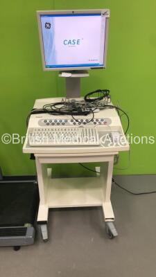 GE Case Stress Test System with GE T2100 Treadmill and 10-Lead ECG Lead (Powers Up) * SN SCF0826329SA * * Mfd June 2008 * - 2