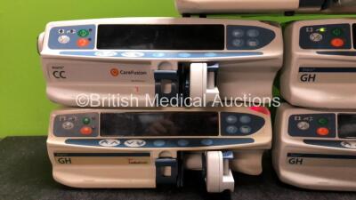 Job Lot of Pumps Including 1 x Carefusion Alaris CC Pump 3 x Cardinal Health Alaris GH Pump, 1 x Asena GS Pump (All Power Up with Faults) - 2