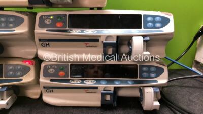 Job Lot of Pumps Including 1 x Carefusion Alaris CC Pump 3 x Cardinal Health Alaris GH Pump, 1 x Asena GS Pump (All Power Up with Faults) - 3